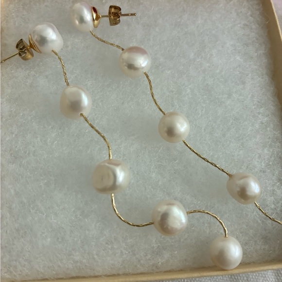 Natasha Denona Pearl Chain Earrings, new from Nordstrom. - Picture 5 of 7